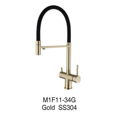 Gold Water Filter Purifier Faucet 3 in 1